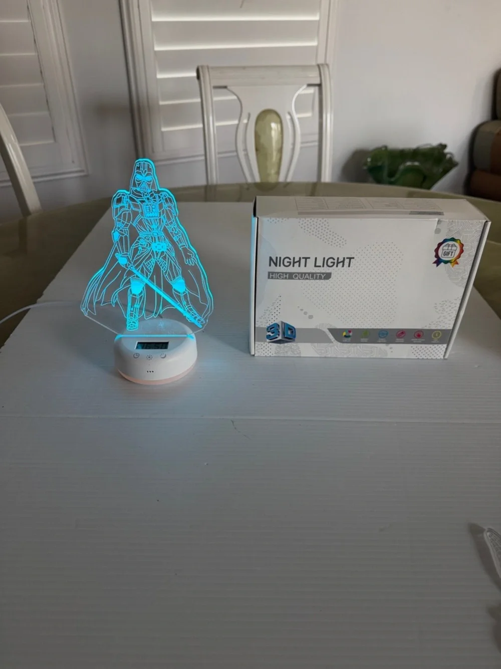 3D Illusion Acrylic Kids Led Night Light Star Wars Theme 16 Color Changes